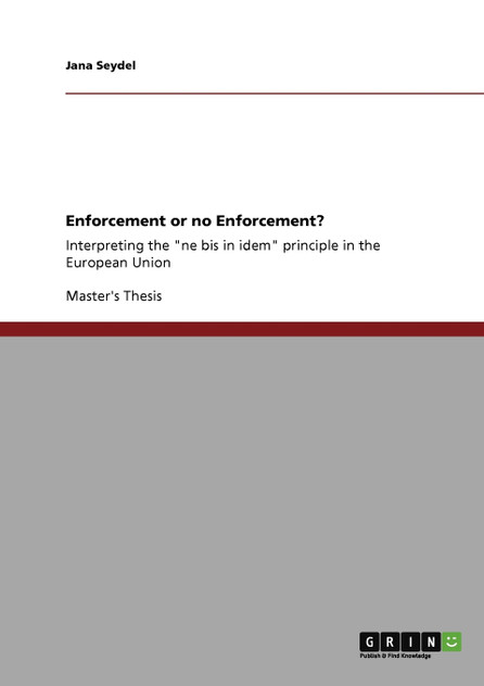 Enforcement or no Enforcement? Enforcement or no Enforcement?