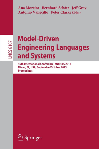 Model-Driven Engineering Languages and Systems Model-Driven Engineering Languages and Systems