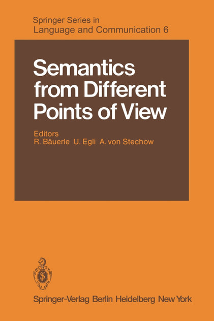 Semantics from Different Points of View Semantics from Different Points of View