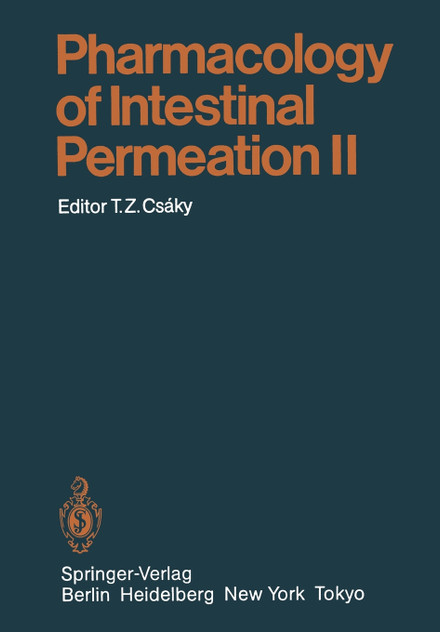 Pharmacology of Intestinal Permeation II