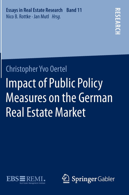 Impact of Public Policy Measures on the German Real Estate Market Impact of Public Policy Measures on the German Real Estate Market
