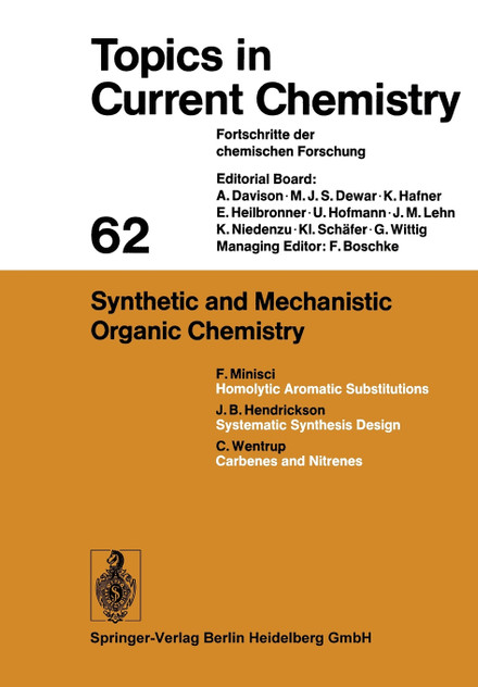 Synthetic and Mechanistic Organic Chemistry Synthetic and Mechanistic Organic Chemistry