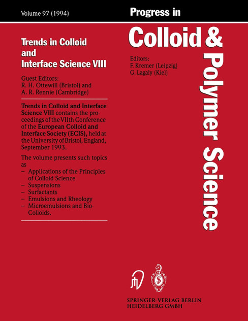 Trends in Colloid and Interface Science VIII Trends in Colloid and Interface Science VIII