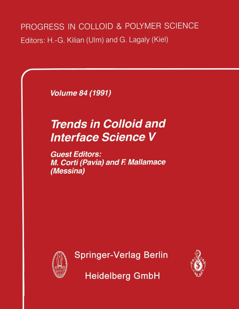 Trends in Colloid and Interface Science V Trends in Colloid and Interface Science V
