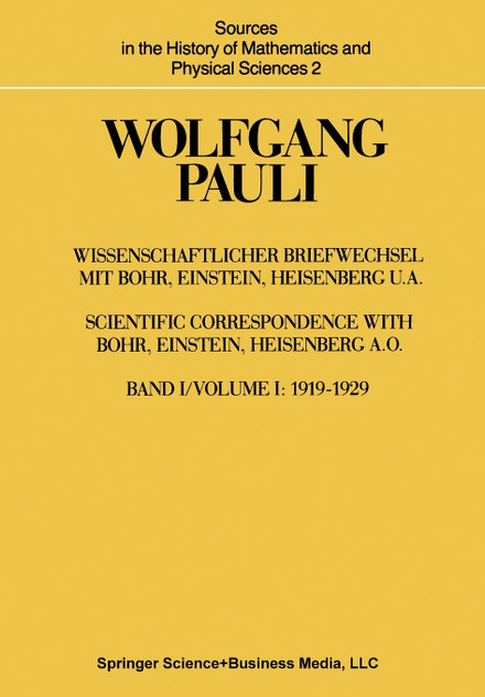 Wissenschaftlicher Briefwechsel mit Bohr, Einstein, Heisenberg u.a. Wissenschaftlicher Briefwechsel mit Bohr, Einstein, Heisenberg u.a.