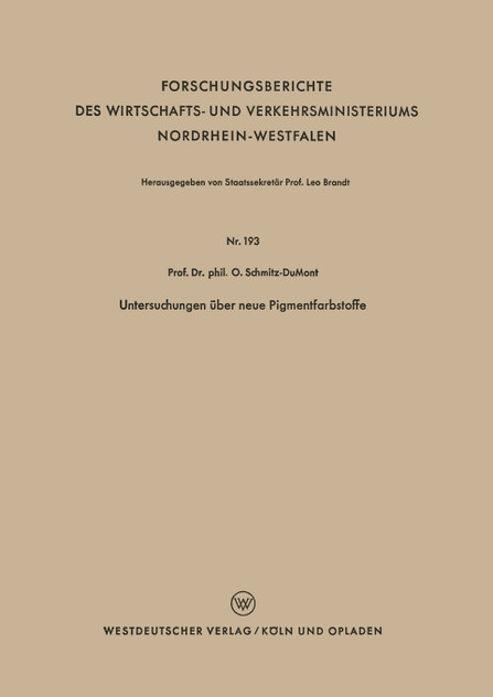 Untersuchungen Uber Neue Pigmentfarbstoffe Untersuchungen Uber Neue Pigmentfarbstoffe