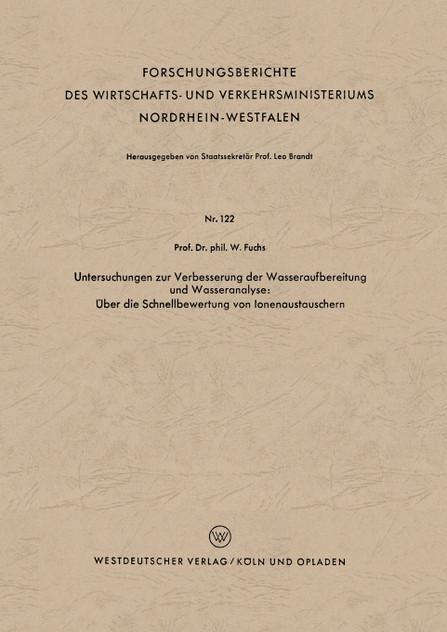 Untersuchungen Zur Verbesserung Der Wasseraufbereitung Und Wasseranalyse Untersuchungen Zur Verbesserung Der Wasseraufbereitung Und Wasseranalyse