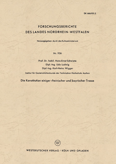Die Konstitution Einiger Rheinischer Und Bayrischer Trasse