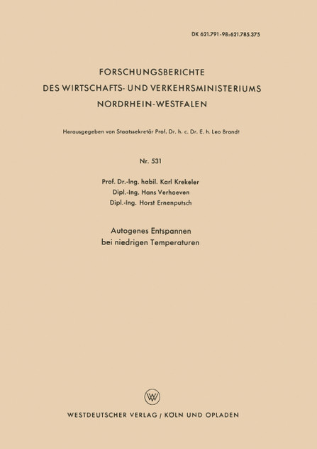 Autogenes Entspannen bei niedrigen Temperaturen Autogenes Entspannen bei niedrigen Temperaturen