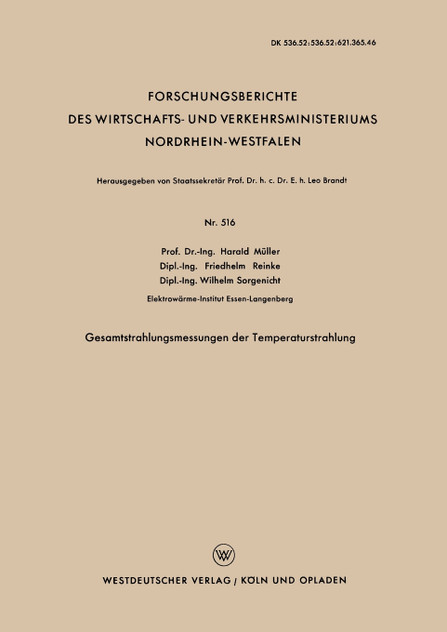Gesamtstrahlungsmessungen der Temperaturstrahlung