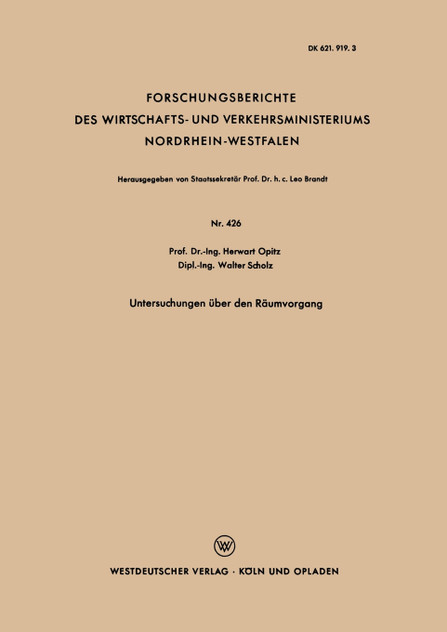 Untersuchungen Uber Den Raumvorgang Untersuchungen Uber Den Raumvorgang