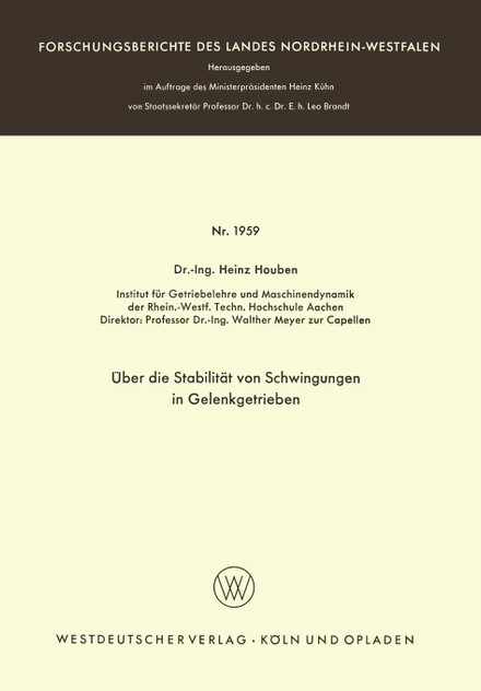 Über die Stabilität von Schwingungen in Gelenkgetrieben