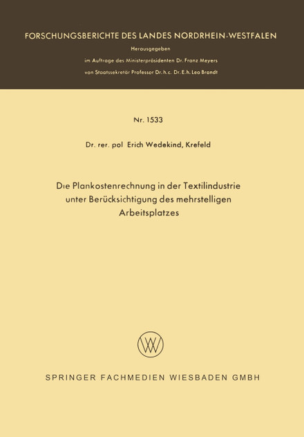 Die Plankostenrechnung in Der Textilindustrie Unter Berucksichtigung Des Mehrstelligen Arbeitsplatzes Die Plankostenrechnung in Der Textilindustrie Unter Berucksichtigung Des Mehrstelligen Arbeitsplatzes