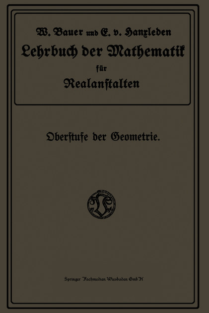 Lehrbuch Der Mathematik Fur Realanstalten Lehrbuch Der Mathematik Fur Realanstalten