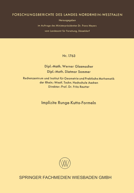 Implizite Runge-Kutta-Formeln