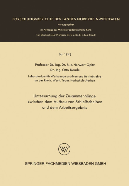Untersuchung Der Zusammenhange Zwischen Dem Aufbau Von Schleifscheiben Und Dem Arbeitsergebnis Untersuchung Der Zusammenhange Zwischen Dem Aufbau Von Schleifscheiben Und Dem Arbeitsergebnis