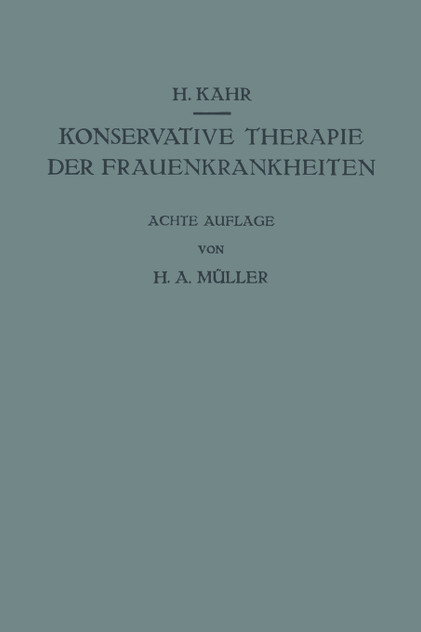 Konservative Therapie Der Frauenkrankheiten Konservative Therapie Der Frauenkrankheiten