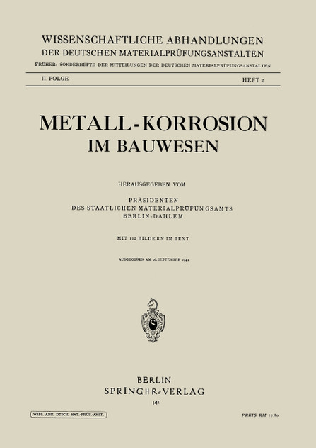 Metall-Korrosion im Bauwesen Metall-Korrosion im Bauwesen