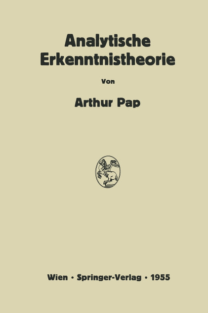 Analytische Erkenntnistheorie Analytische Erkenntnistheorie