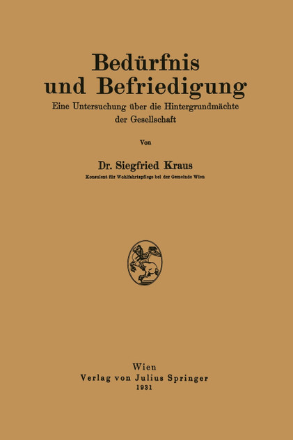 Bedürfnis und Befriedigung