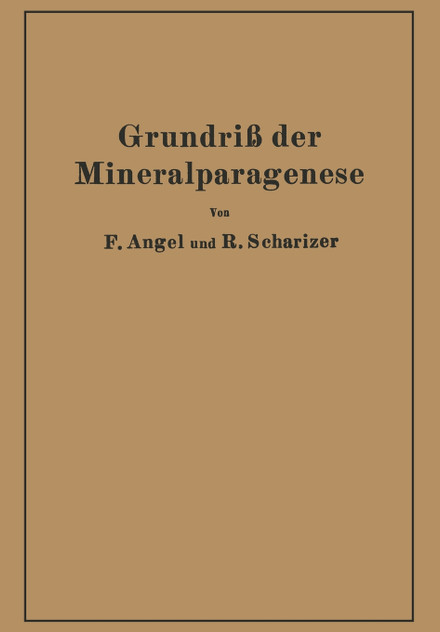 Grundriß der Mineralparagenese Grundriß der Mineralparagenese