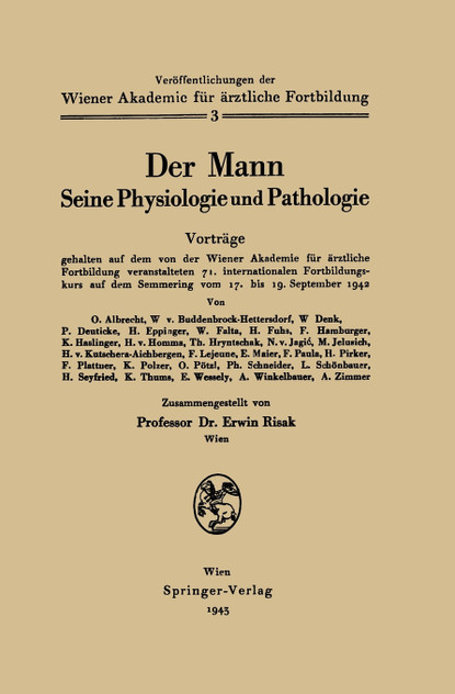 Der Mann Seine Physiologie Und Pathologie Der Mann Seine Physiologie Und Pathologie