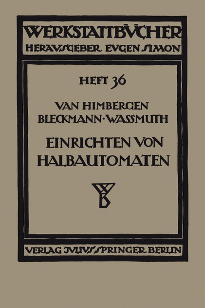 Das Einrichten Von Halbautomaten