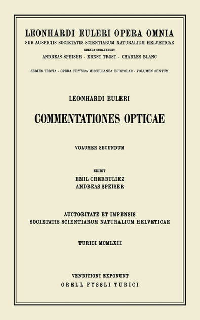 Commentationes opticae 2nd part Commentationes opticae 2nd part