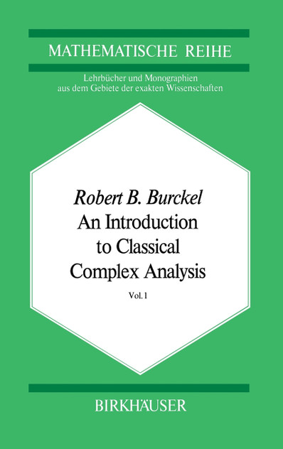 An Introduction to Classical Complex Analysis