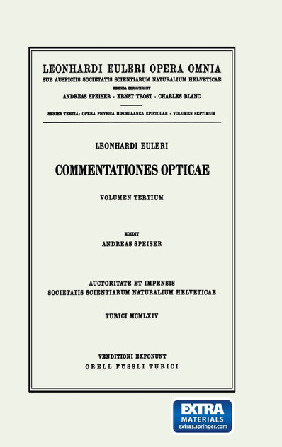 Commentationes opticae 3rd part Commentationes opticae 3rd part
