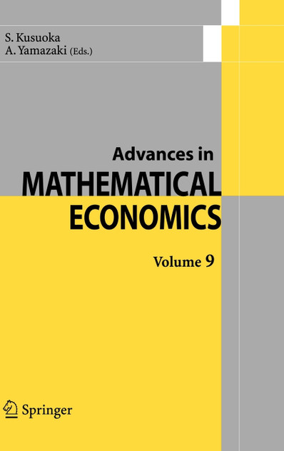 Advances in Mathematical Economics  Volume  9