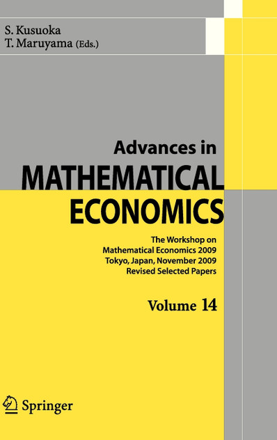 Advances in Mathematical Economics Volume 14