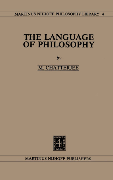 The Language of Philosophy The Language of Philosophy