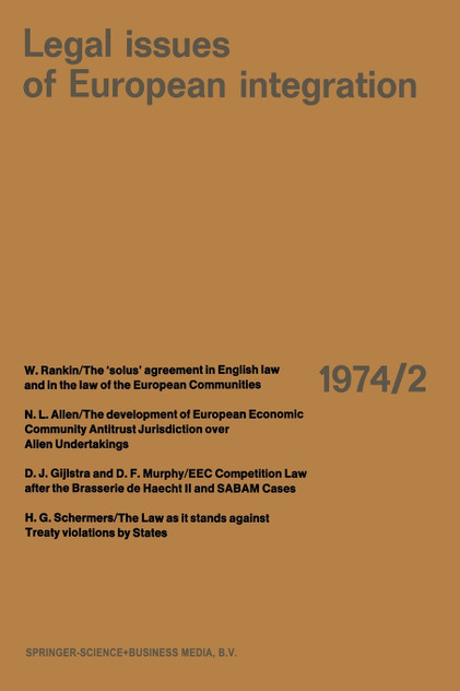 Legal Issues of European Integration Legal Issues of European Integration