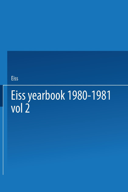 EISS Yearbook 1980-1981 Part II / Annuaire EISS 1980-1981 Partie II