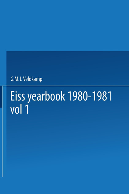 EISS Yearbook 1980-1981 Part I / Annuaire EISS 1980-1981 Partie I