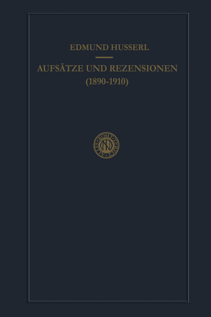 Aufsätze und Rezensionen (1890-1910)