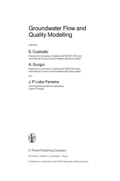 Groundwater Flow and Quality Modelling Groundwater Flow and Quality Modelling