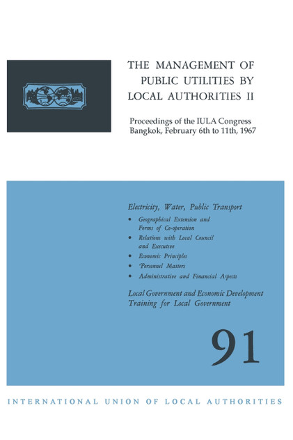 The Management of Public Utilities by Local Authorities II