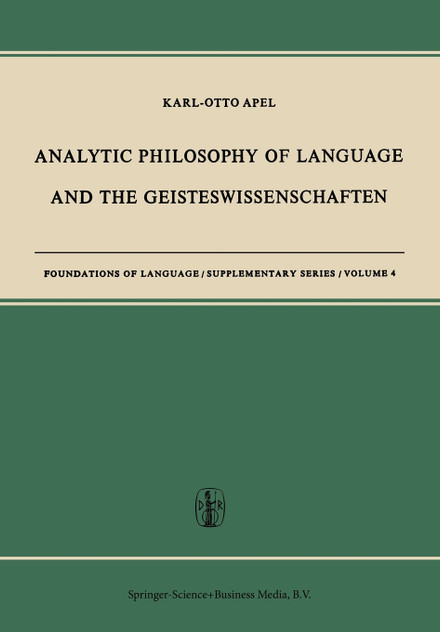 Analytic Philosophy of Language and the Geisteswissenschaften