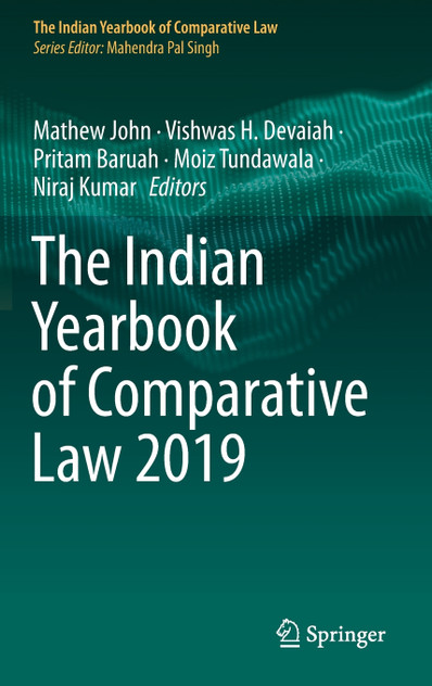 The Indian Yearbook of Comparative Law 2019 The Indian Yearbook of Comparative Law 2019