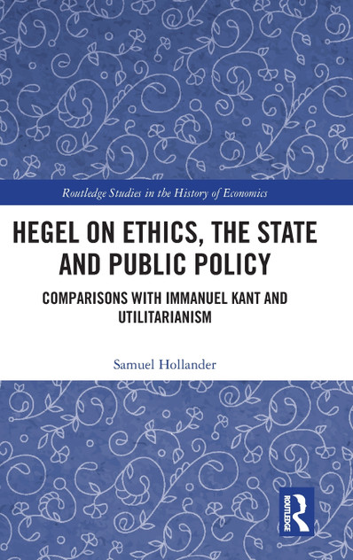 Hegel on Ethics, the State and Public Policy