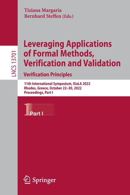 Leveraging Applications of Formal Methods, Verification and Validation. Verification Principles Leveraging Applications of Formal Methods, Verification and Validation. Verification Principles