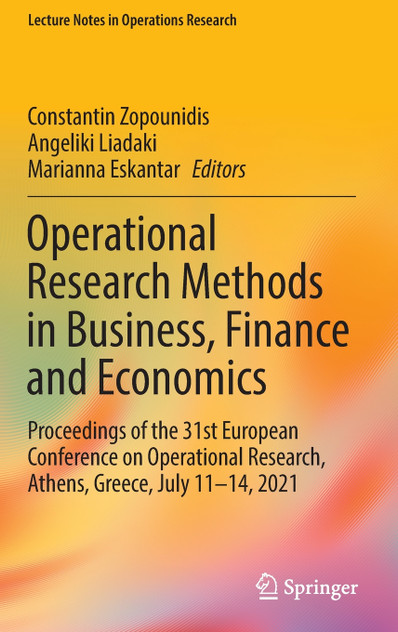 Operational Research Methods in Business, Finance and Economics Operational Research Methods in Business, Finance and Economics