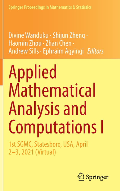 Applied Mathematical Analysis and Computations I Applied Mathematical Analysis and Computations I