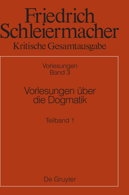 Vorlesungen über die Dogmatik Vorlesungen über die Dogmatik