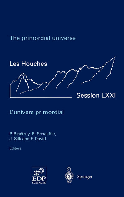 The primordial universe - L'univers primordial The primordial universe - L'univers primordial