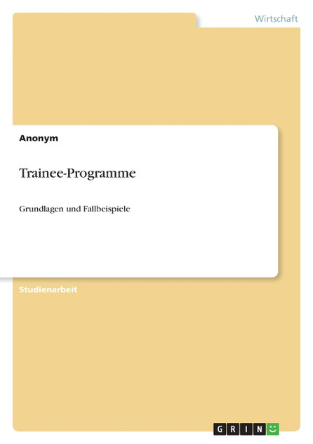 Trainee-Programme Trainee-Programme