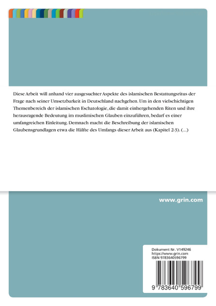 Das Gesicht nach Mekka - der Körper in Deutschland