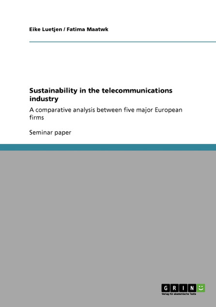 Sustainability in the telecommunications industry Sustainability in the telecommunications industry
